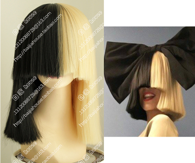 假发阴阳头bobo表演短发