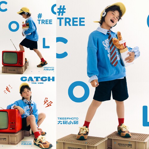 儿童摄影服装大童艺术照写真拍照服装影楼男女孩韩版时尚走秀套装