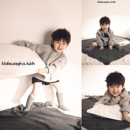 4岁艺术照写真拍照服装 2025新款 儿童摄影服灰色毛衣纪实风男童2