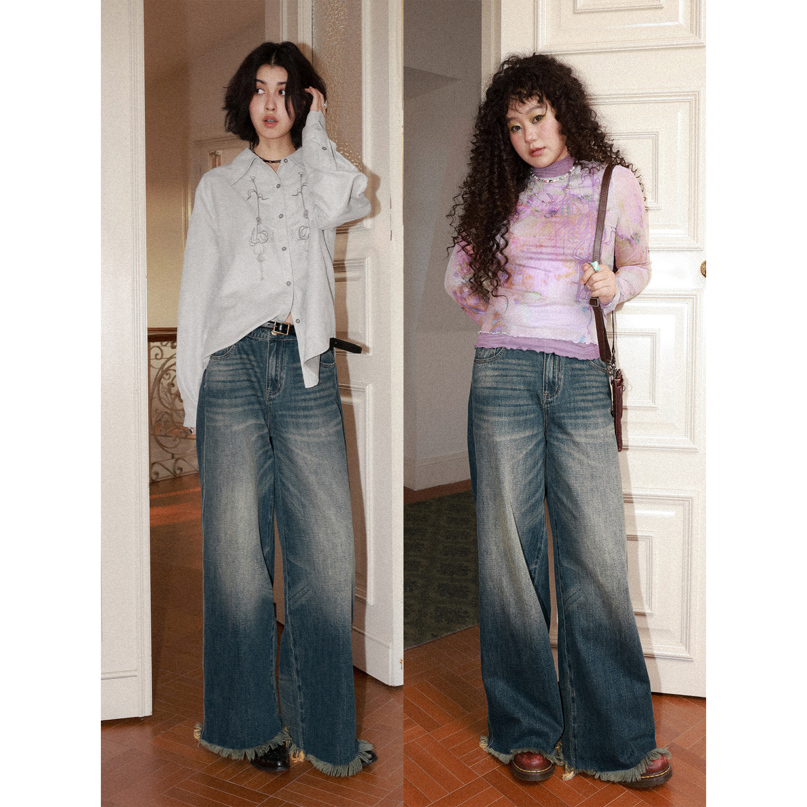 化学少女 01/25 20点上新 X1「初春落日」复古猫须水洗磨破牛仔裤,女装/女士精品,牛仔裤,淘宝优惠券,粉丝福利购,淘宝优惠卷