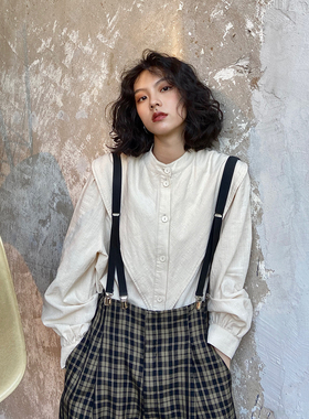 化学少女「巫师衬衫」衬衫女设计感小众春季通勤百搭复古港风衬衣