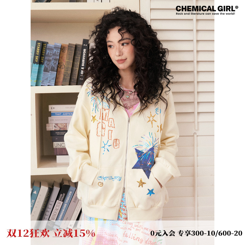 设计感卫衣外套上衣女2025秋新款