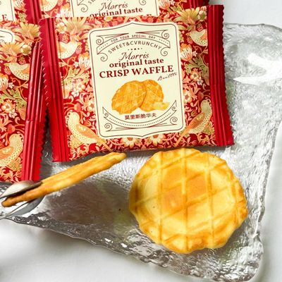 VIKOI华夫脆饼干结婚订婚喜糖喜饼煎饼格子脆饼零食华夫脆小饼干