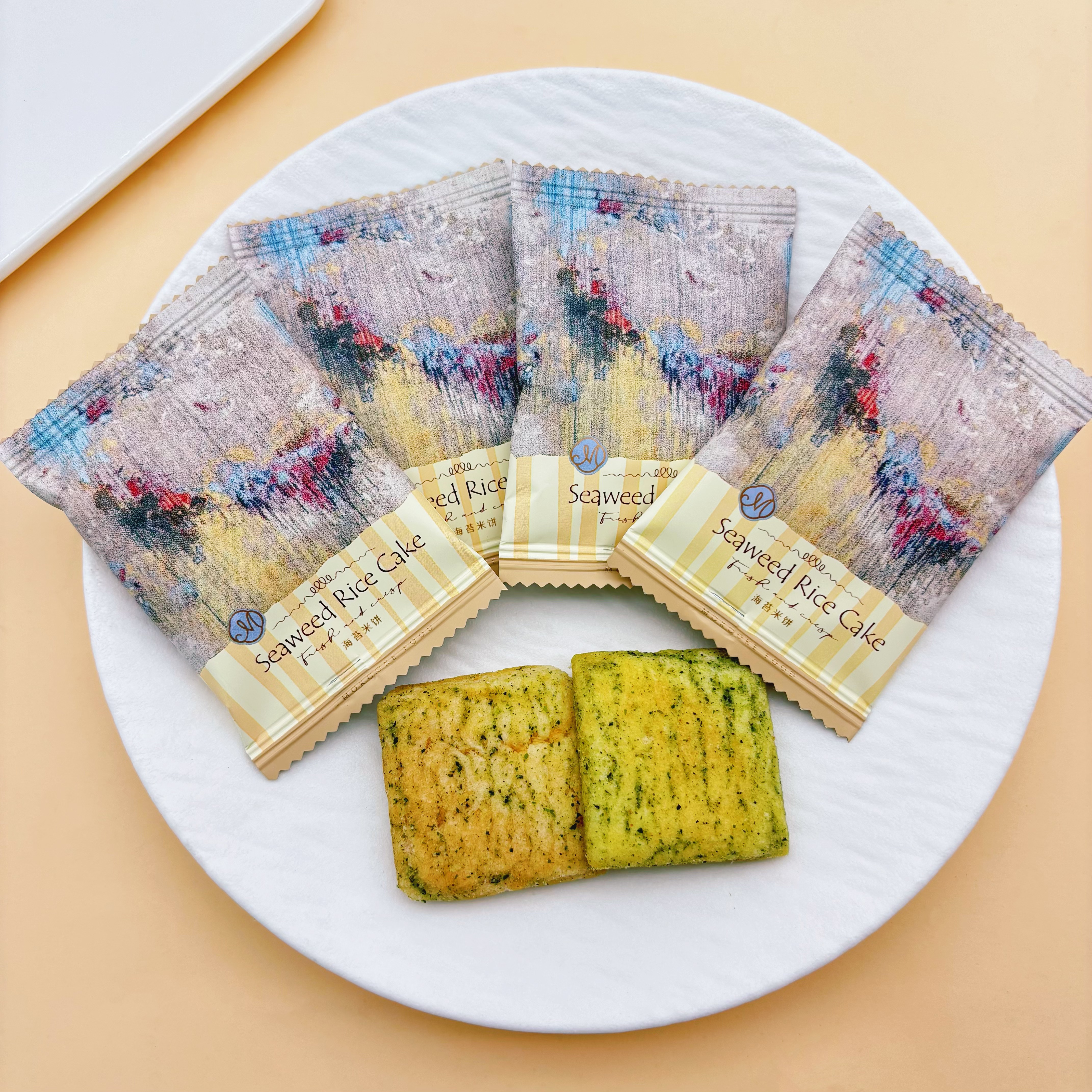 MOKCOKE海苔味米饼独立包装小饼干喜糖喜饼休闲小零食茶点心