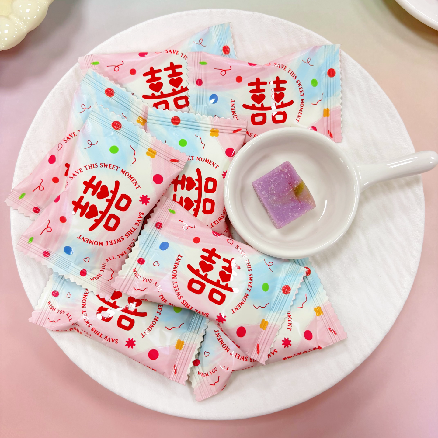 潘多拉日记黑加仑味夹心软糖爆款结婚喜糖紫色伴手礼休闲零食糖果