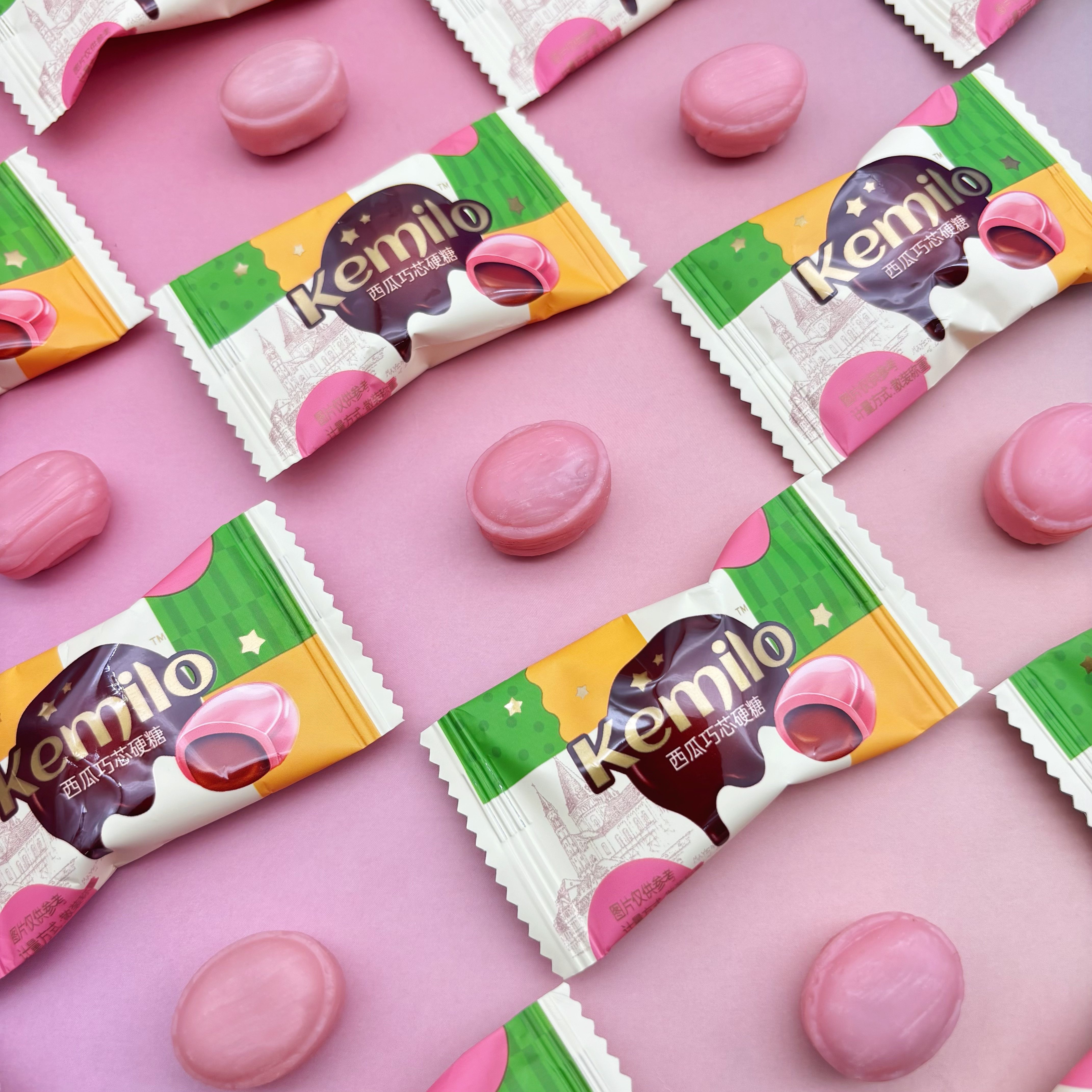 KEMILO可米洛西瓜味巧芯硬糖高颜值喜糖网红爆款糖果休闲小零食,零食/坚果/特产,喜糖,淘宝优惠券,粉丝福利购,淘宝优惠卷