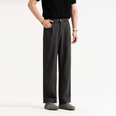 夏季新款高奢风垂感男士休闲裤