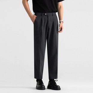 STUDIO夏季 免烫商务直筒垂感九分西裤 极简西裤 休闲长裤 男士 ONE