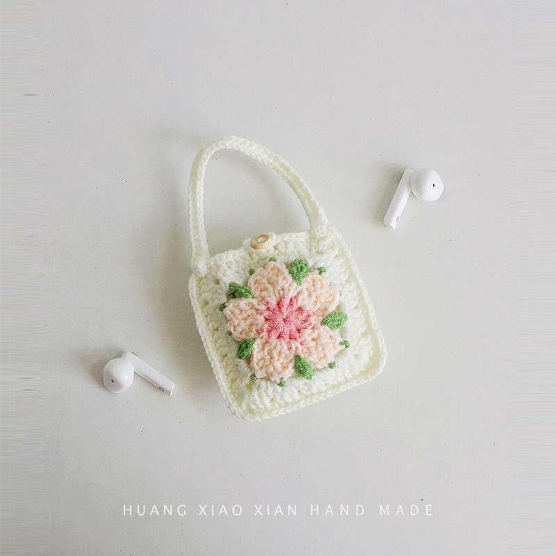 手工定制编织樱花airpods3代耳机壳适用苹果蓝牙pro保护套,3C数码配件,耳机保护套,淘宝优惠券,粉丝福利购,淘宝优惠卷