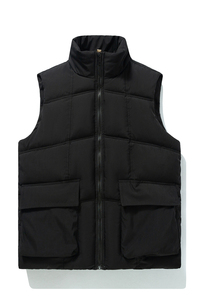 M-5XL 秋冬季新款立领加厚羽绒棉马甲男青年坎肩马夹外套2301-P55图片