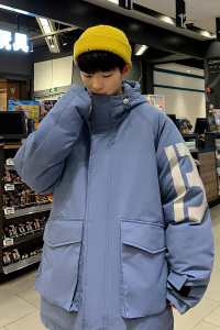 现货棉衣男士冬季新款港风大码宽松连帽美式休闲加厚棉服2108-P70图片