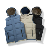 现货充足可拆卸帽M-5XL拼色秋冬季潮流棉马甲男女可穿2201-P50，男装背心/马甲，星座1310