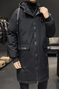 大货主推棉服男中长款大码加厚连帽棉衣外套 XZ1310-8088-P95图片