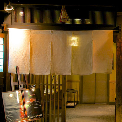 亚麻门帘日本和风半帘