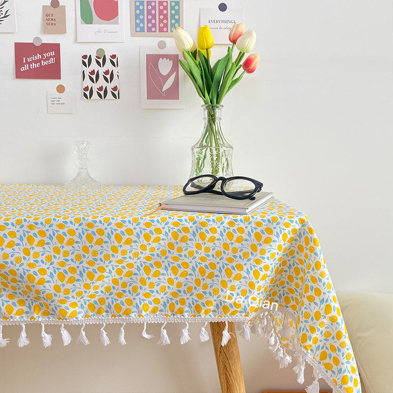 大千印象 小清新ins风桌布田园拍照布艺背景野餐布家用餐厅茶几布