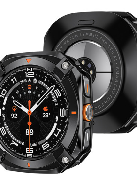 适用三星Galaxy watch7ultra赛博风金属保护壳2025全包边框防摔套