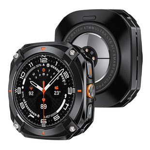 适用三星Galaxy watch7ultra赛博风金属保护壳2025全包边框防摔套