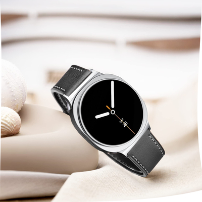 适用三星Galaxy watch8真皮表带8classic舒适透气金属扣腕带男女
