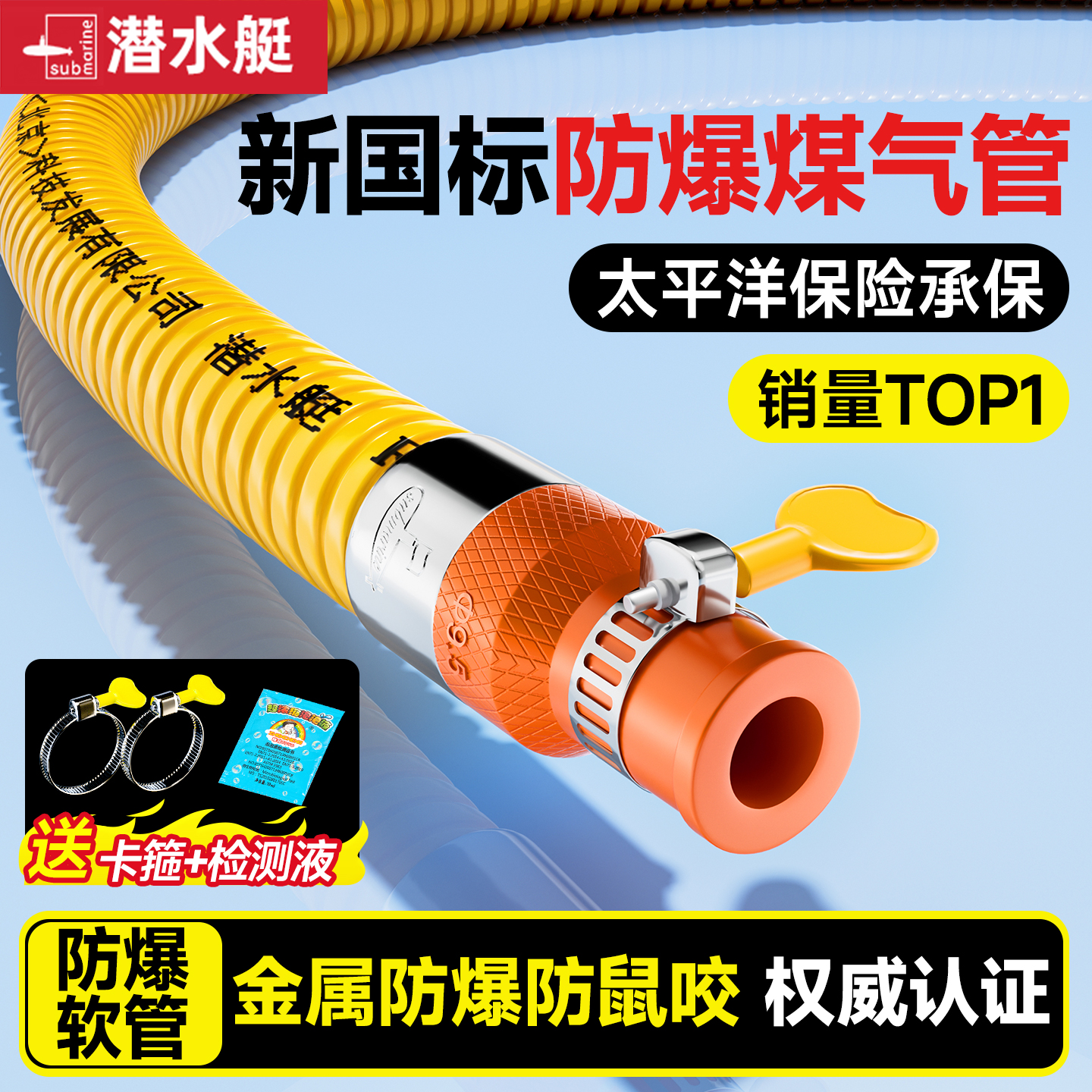 ⭕㊣【潜水艇】煤气管金属铠装