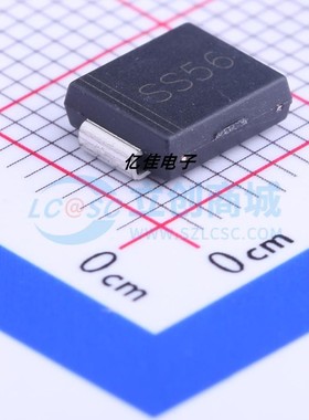 晶导微SS56C丝印SS56 SMC封装 5A电流60V耐压 DO-214AB贴片肖特基