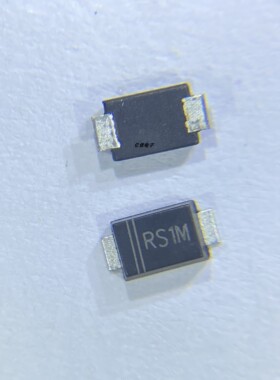 晶导微RS1MF丝印RS1M SMAF封装 1A电流1000V耐压贴片快恢复二极管