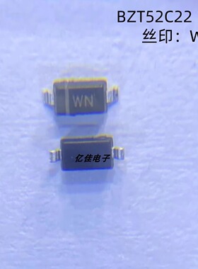 晶导微BZT52C22 丝印WN 1206贴片SOD-123 22V 500mW 稳压二极管