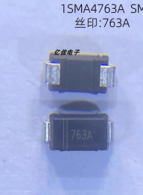 晶导微1SMA4763A丝印763A 1W 91V SMA封装贴片稳压二极管DO-214AC