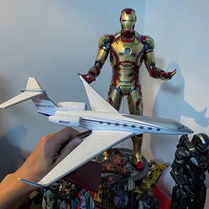 1100空中的士湾流飞机模型