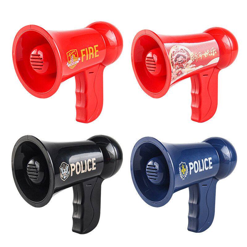 儿童益智过家家仿真喇叭器 消防扩音自带音效录音警察喊话器玩具