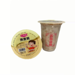 370g*30杯/件忆香斋燕麦粥大杯五谷杂粮早餐商用方便素食