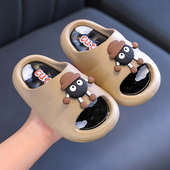 卡通防滑室内软底洗澡宝宝外出爆款 儿童拖鞋 男童女童夏季 网红旋转