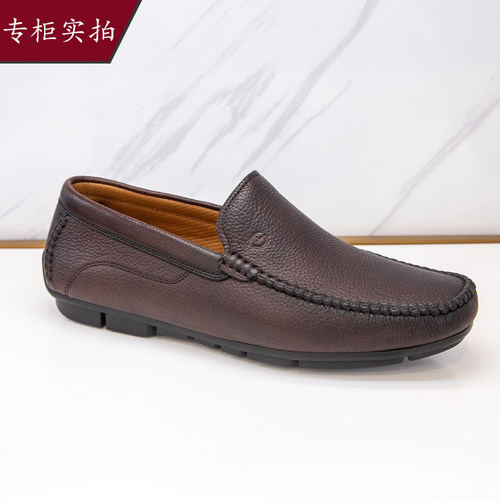 金利来男鞋鹿皮一脚蹬乐福鞋