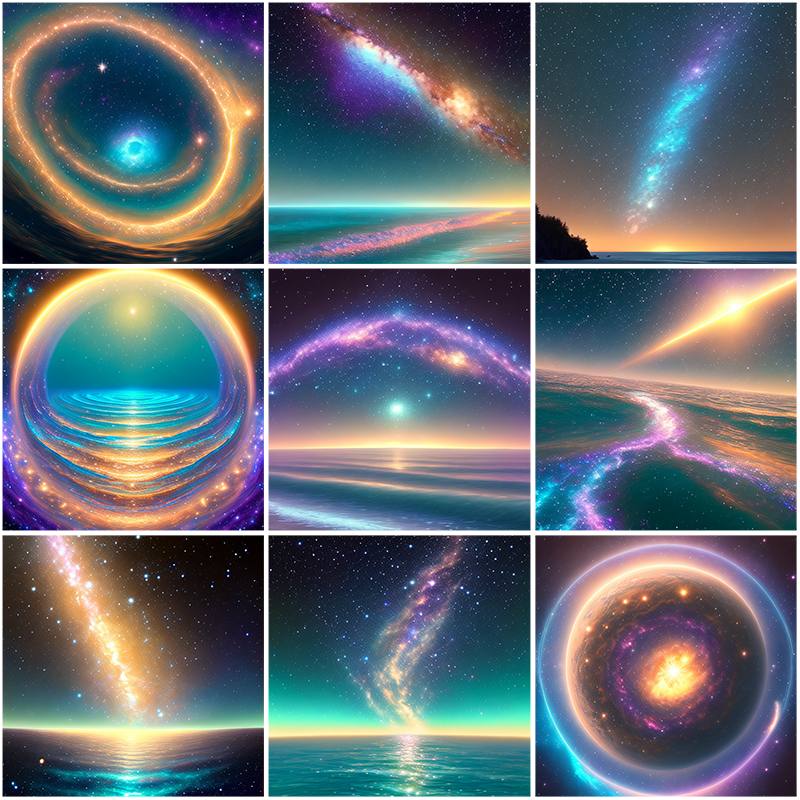 可商用航天宇宙银河星河星空夜空发光外太空背景图卡片文创ps素材