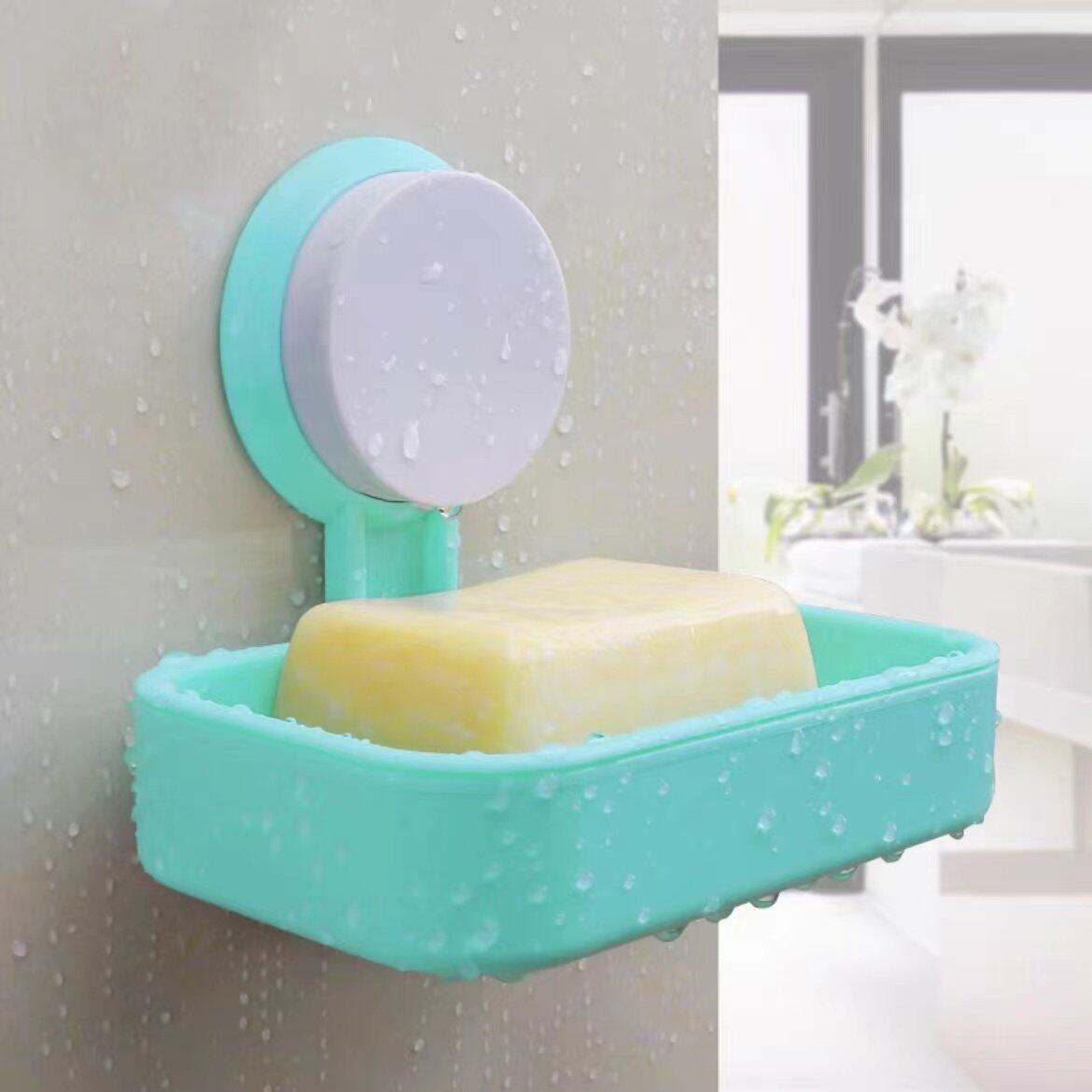 吸盘肥皂盒创意壁挂式沥水香皂盒单双层卫生间置物架浴室免打
