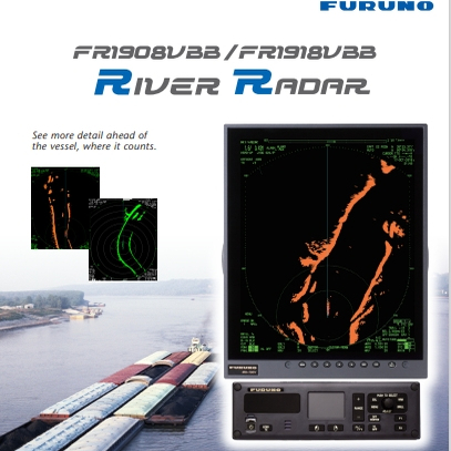 Furuno古野内河雷达radar型号FR1908vbb功率4kwX波段最大96nm