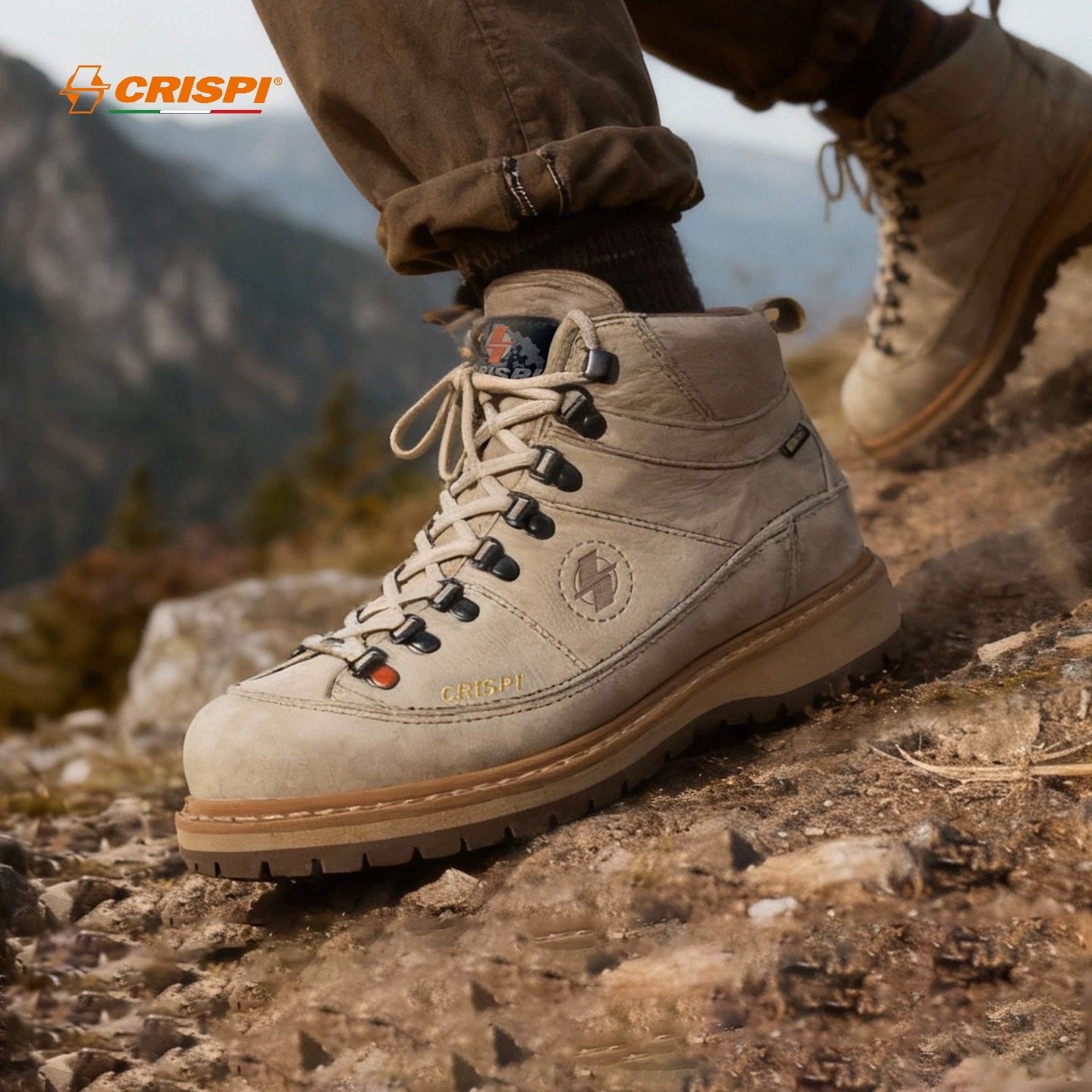 CRISPI意大利秋冬新品防水防滑徒步登山鞋靴工装靴Monaco Premium