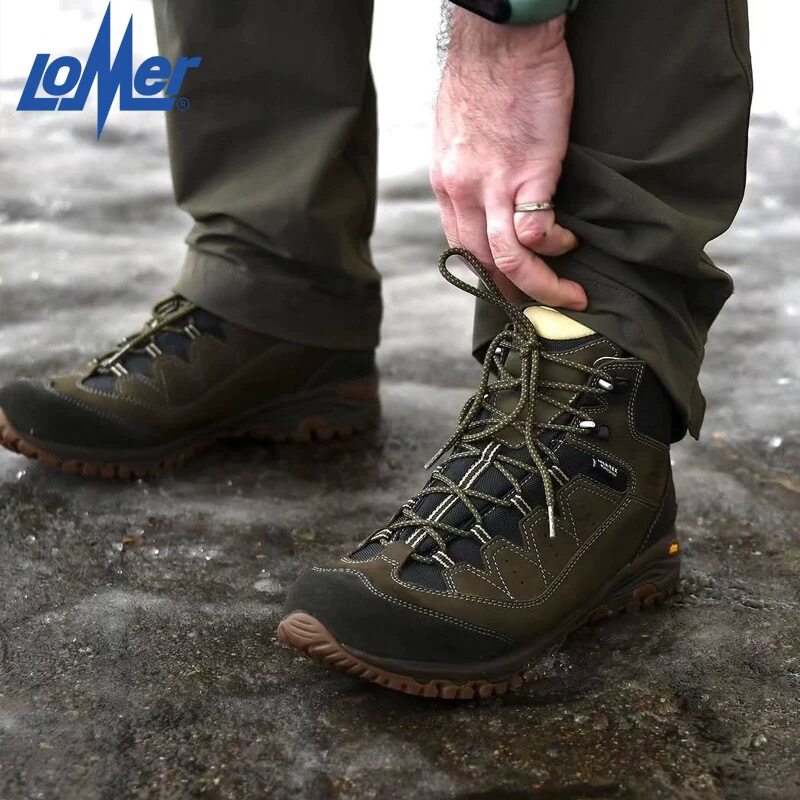 LOMER/乐蓦进口户外野外意大利徒步鞋登山鞋中帮防滑舒适耐磨防水