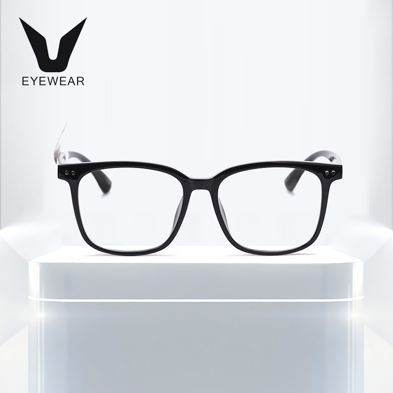 v牌微帕近视眼镜框女时尚方圆框镜架男素颜大脸可配防蓝光v2404u