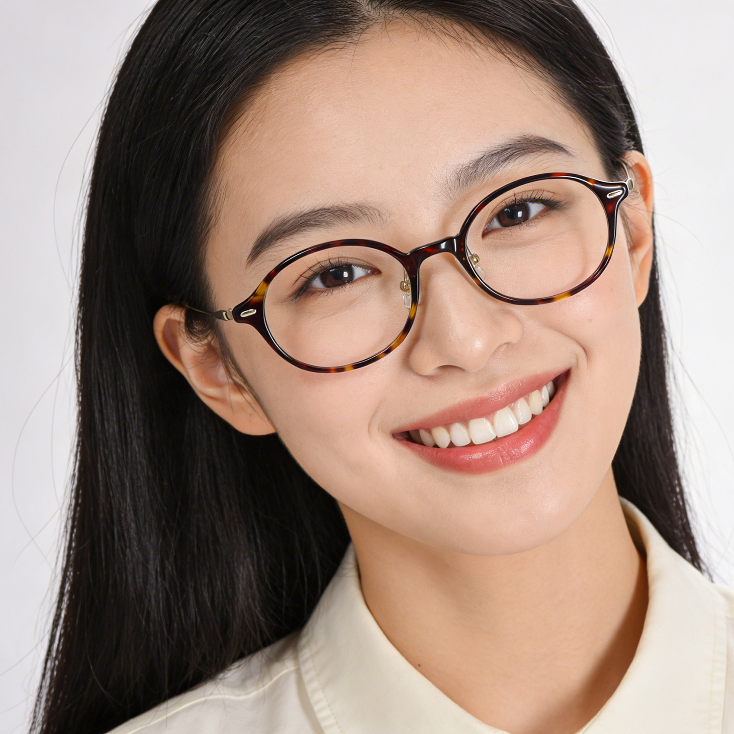 玛沙琪复古玳瑁圆框近视眼镜框女素颜神器显脸小可配度数板材9189