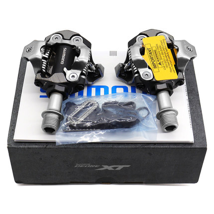 SHIMANO禧玛诺DEORE XT山地锁踏M8100脚踏双面带锁片