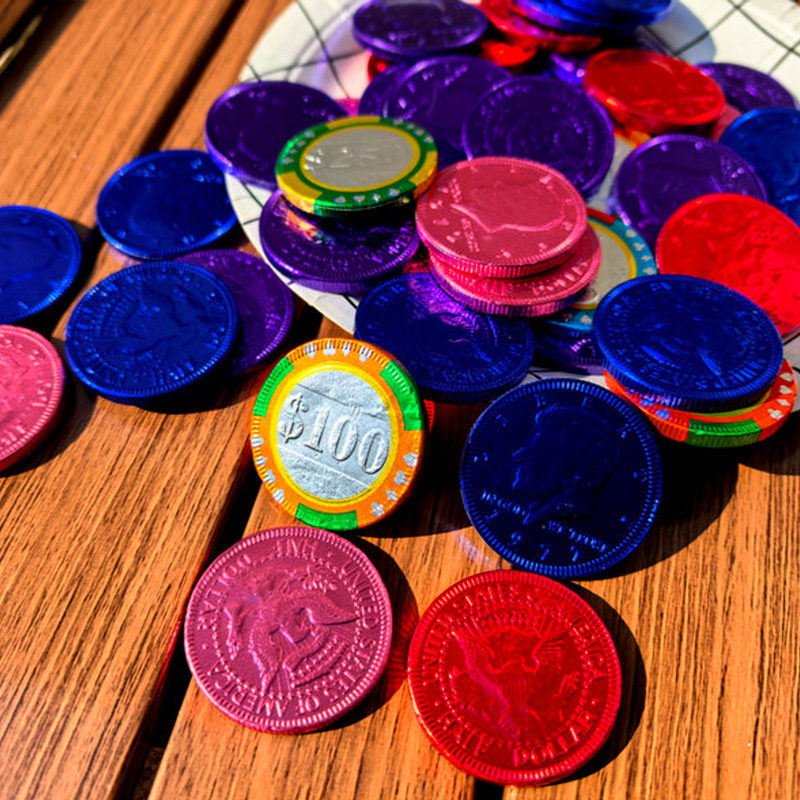 荷兰进口斯蒂伦什锦彩色金币儿童恐龙纯可可巧克力币年货散装半斤