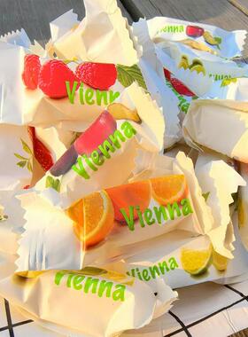 比利时进口Trefin水果夹心糖 vienna果味硬糖果 酸甜口味散装半斤