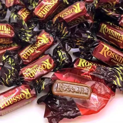 意大利进口ROSSANA巧克力夹心硬糖罗莎娜可可夹心糖喜糖散装半斤 - 封面