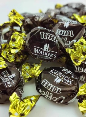 新品英国walkers咖啡味软太妃糖沃尔克斯软糖 耐嚼太妃糖散装半斤