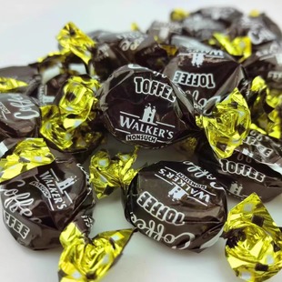 新品英国walkers咖啡味软太妃糖沃尔克斯软糖 耐嚼太妃糖散装半斤