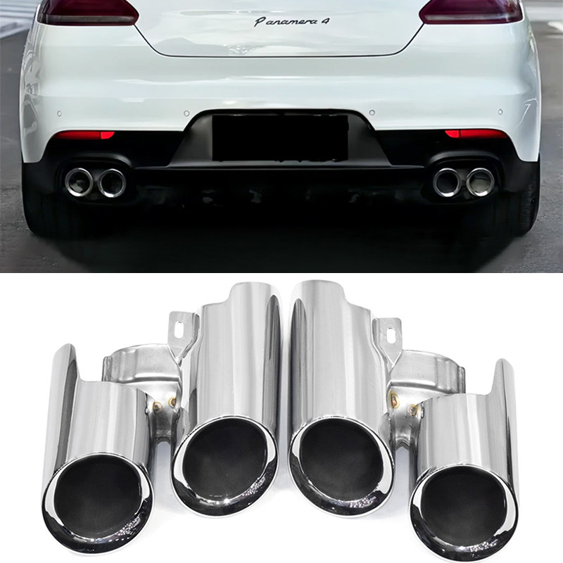适用于14-16年保时捷帕拉梅拉四出尾喉panamera排气管改装GTS尾嘴