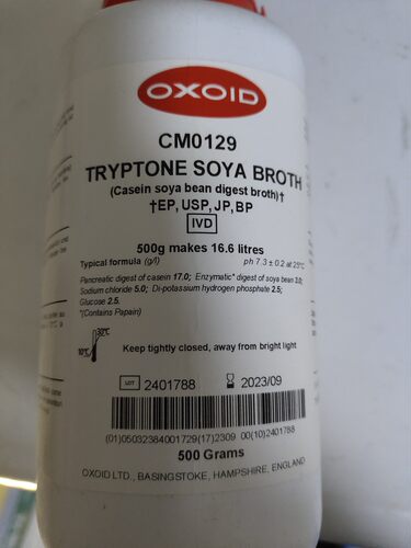 OXOID培养基TSB培养基500克CM0129B