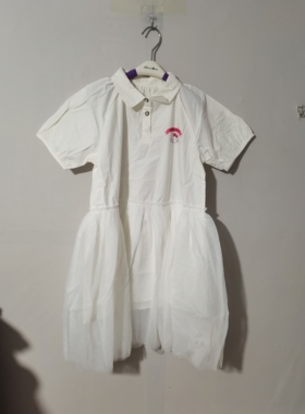 130-140码HelloKitty女童连衣裙儿童裙子夏季短袖连衣裙女白纱裙
