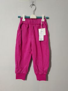 100码彩家儿童裤子女童运动裤火龙果色儿童运动裤春季女童裤子