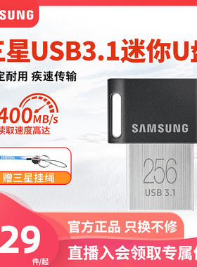 三星u盘256g高速usb3.1个性创意可爱车载优盘商务U盘512gb迷你